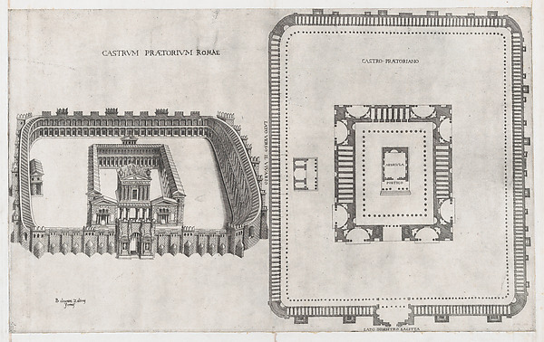 Anonymous, Castrum, from "Speculum Romanae Magnificentiae"
