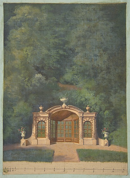 Jules-Edmond-Charles Lachaise, A garden pavilion in a forested landscape