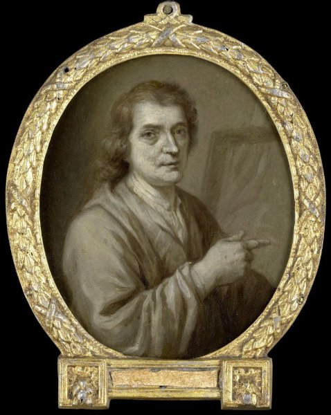 Jan Maurits Quinkhard, Portrait of Joost van Geel, Painter and Poet in Rotterdam