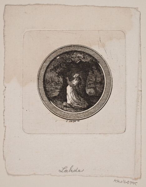 Gerhard Ludvig Lahde, En bedende kvinde, en af tre tondovingnetter