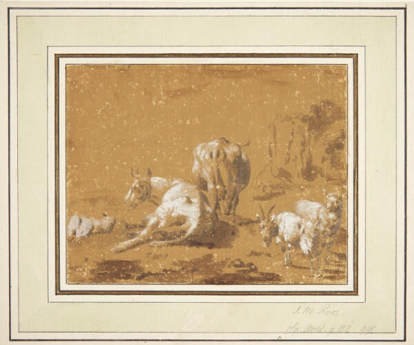 Johann Melchior Roos, Landskab med køer og geder