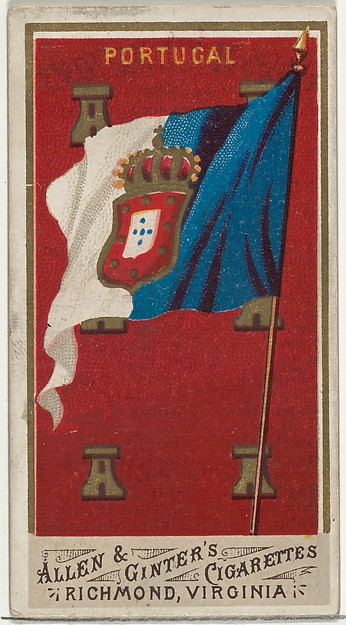 Allen & Ginter, Portugal, from Flags of All Nations, Series 1 (N9) for Allen & Ginter Cigarettes Brands