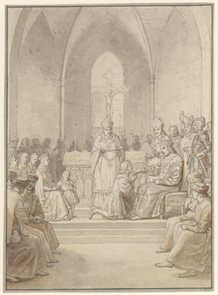C.W. Eckersberg, Elefantordenens indstiftelse.