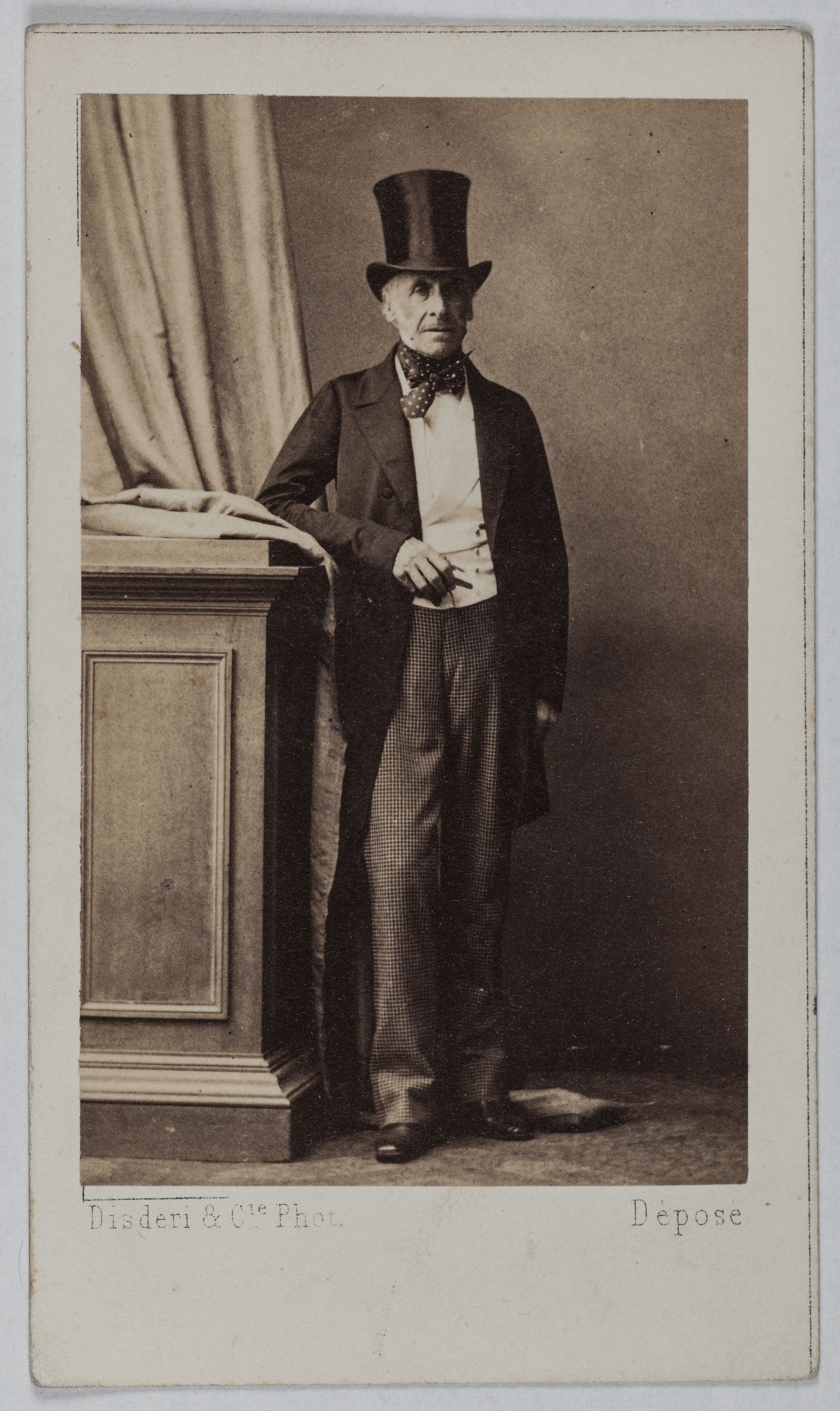 Disderi & Cie, Portrait du Comte Flahaut de la Billarderie (Auguste Charles Joseph), (1785-1870), (aide camp de Napoléon Ier, ambassadeur à Londres, Sénateur sous le Second Empire)