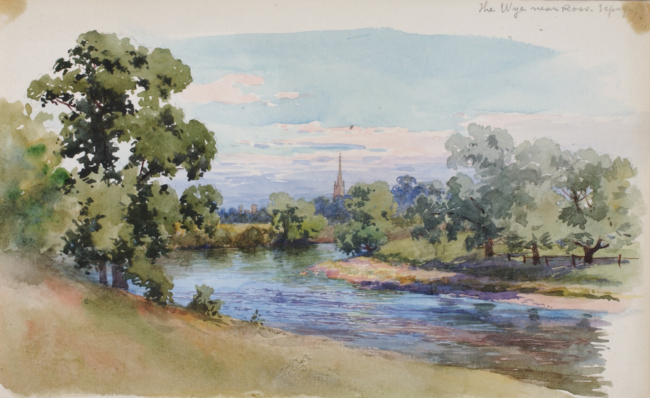 George Elbert Burr, The Wye near Ross