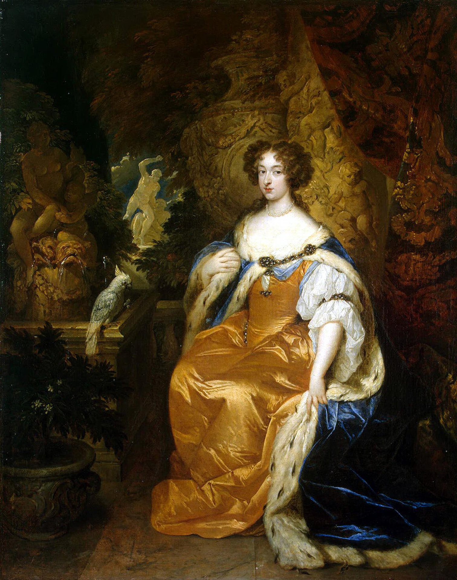 Caspar Netscher, Portrait of Mary Stuart II