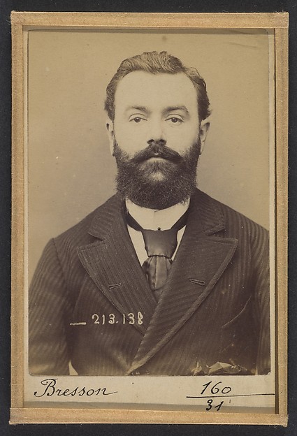 Alphonse Bertillon, Bresson. Eugène, Marie. 30 ans, né le 4/7/63 à Chaumont (Haute-Marne). Avocat. Anarchiste. 20/1/94.