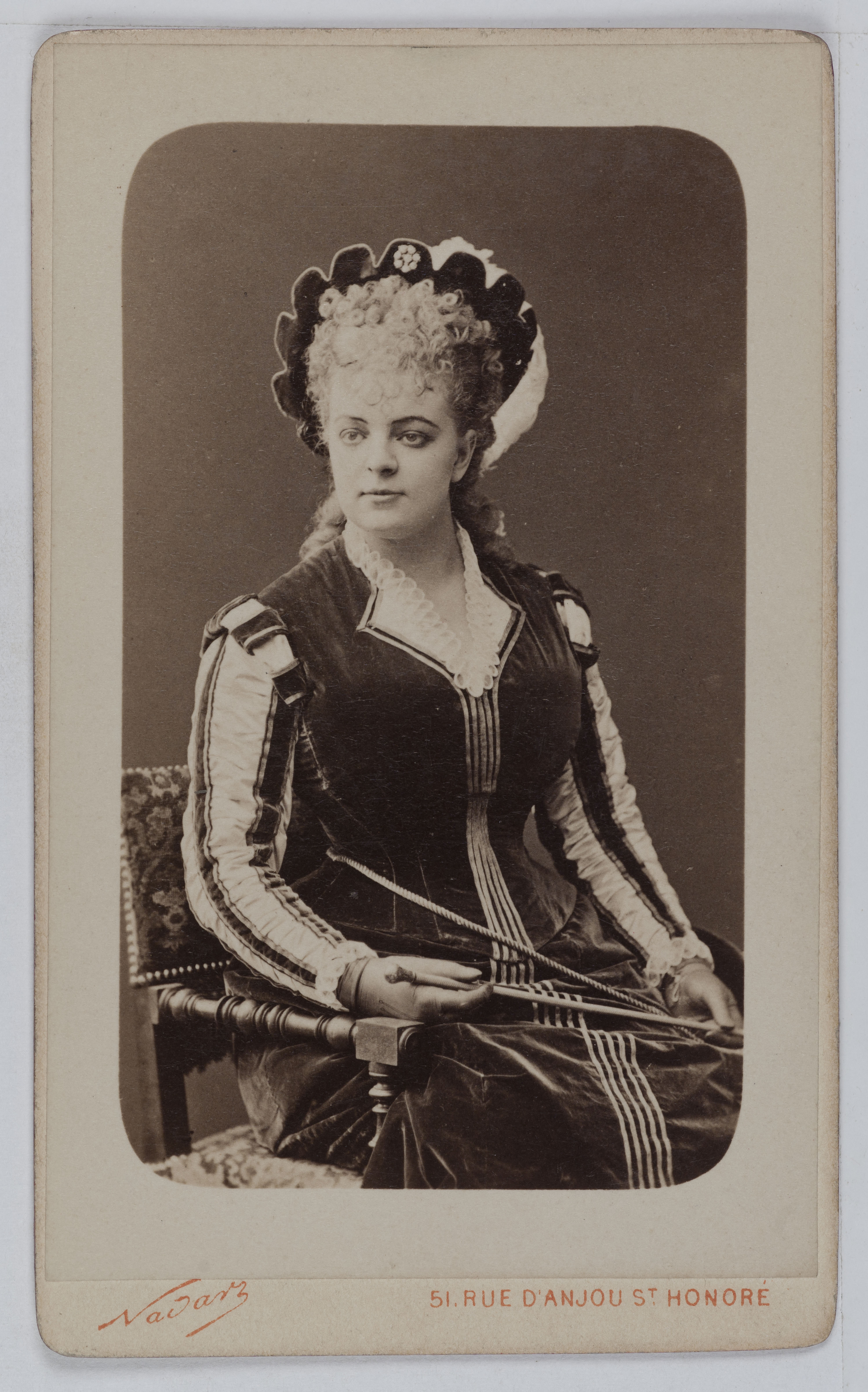 Atelier Nadar, Portrait de Joséphine Rescke (1855-1891), cantatrice polonaise à l'Opéra.