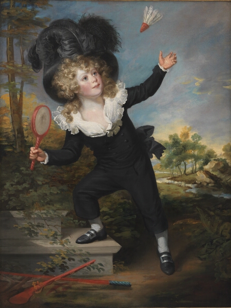 William Beechey, Portræt af Kennett Dixon, der spiller badminton