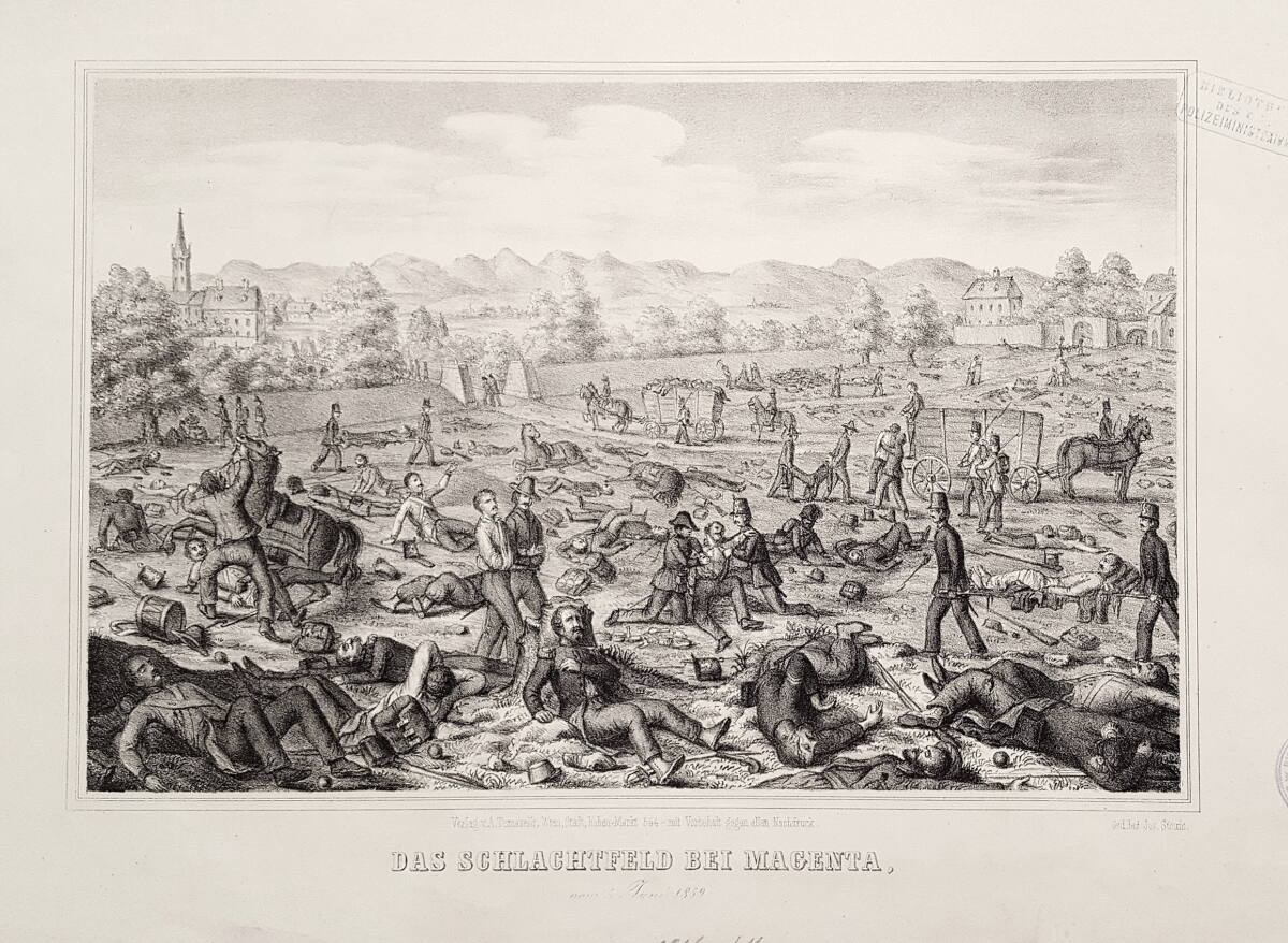 Anonym, "DAS SCHLACHTFELD BEI MAGENTA, | vom 5. Juni 1859."