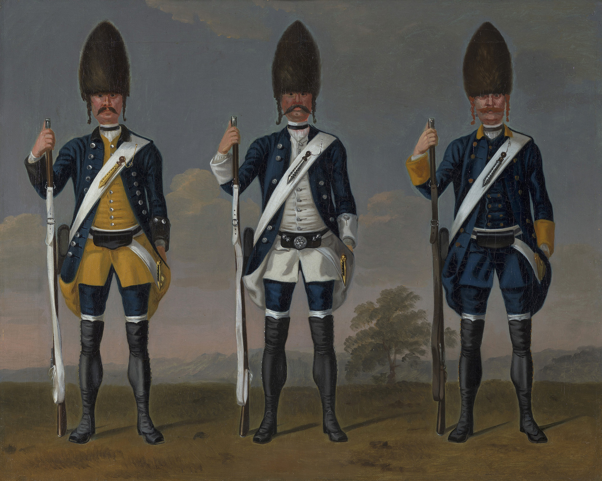 David Morier, Grenadiers, Infantry Regiment "Nyhs", Infantry Battalion "Schwartzburg-Sonderhausen" and Infantry Regiment "During"