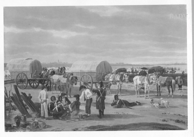Wilhelm von Kobell, Soldiers resting north of Munich