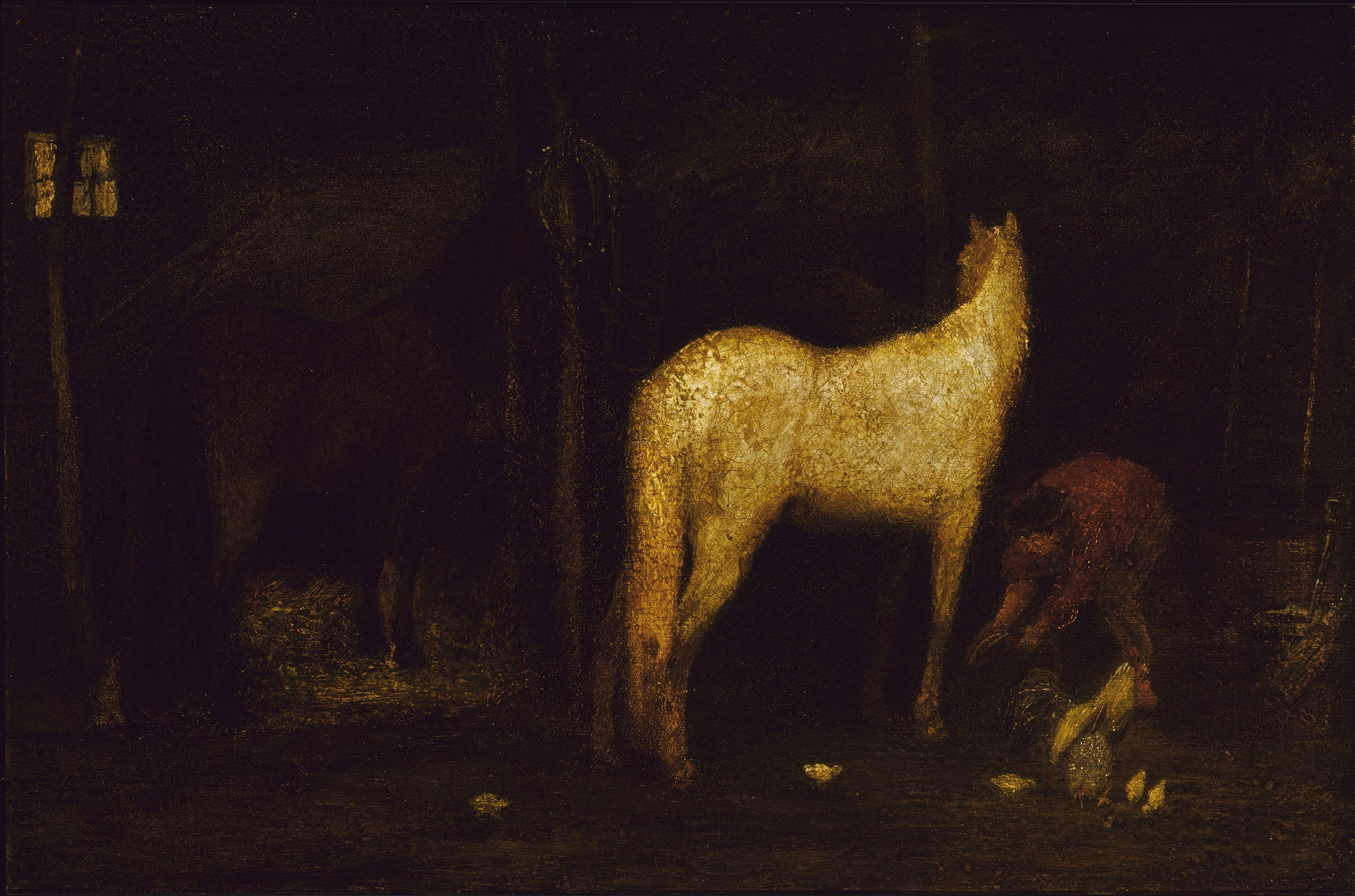 Albert Pinkham Ryder, In the Stable