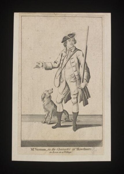 Unknown, Mr Vernon, in the character of Hawthorn in Love in a Village