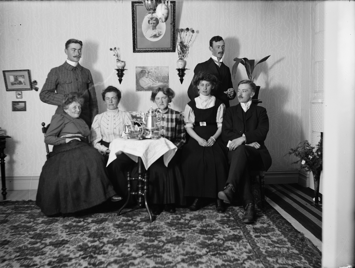 Josef Ärnström, "Böle och Berge lärarkår hos Fr. J", Berge, Timrå socken, Medelpad 1910