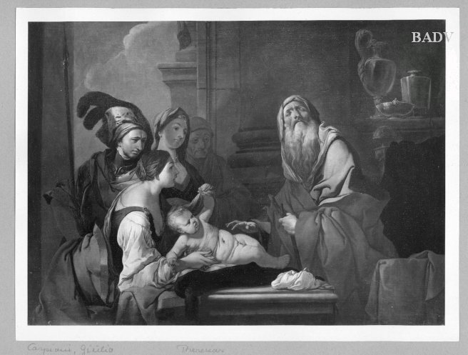 Giulio Carpioni, Zacharias giving the name to St. John