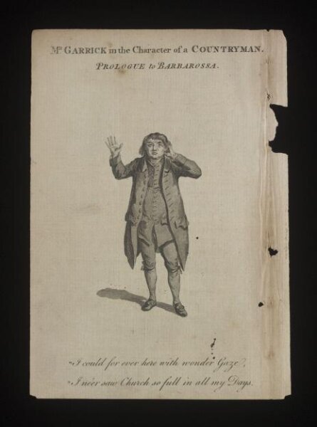 unknown, David Garrick in the character of a Countryman