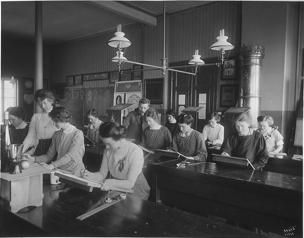 Anders Beer Wilse, Konv: Tegneklasse Industriskole