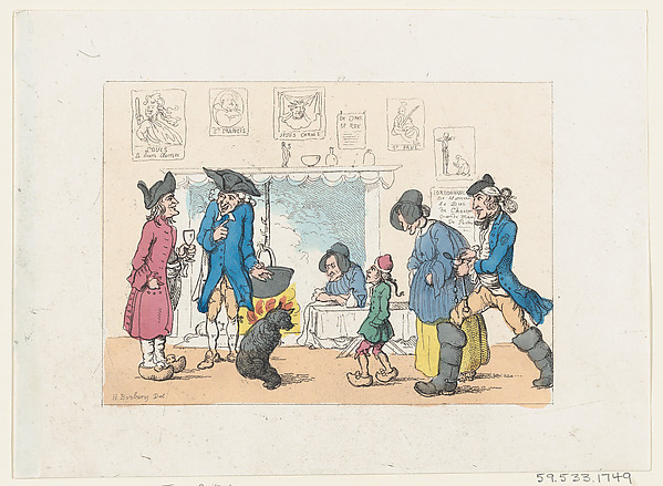 Thomas Rowlandson, The Kitchen of a French Post House