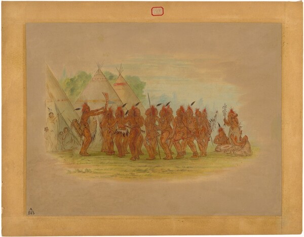 George Catlin, Slaves' Dance - Saukie