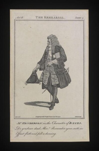 James Roberts, Mr. Henderson in the Character of Bayes
