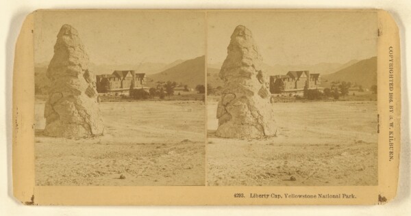 Benjamin West Kilburn, Liberty Cap, Yellowstone National Park.