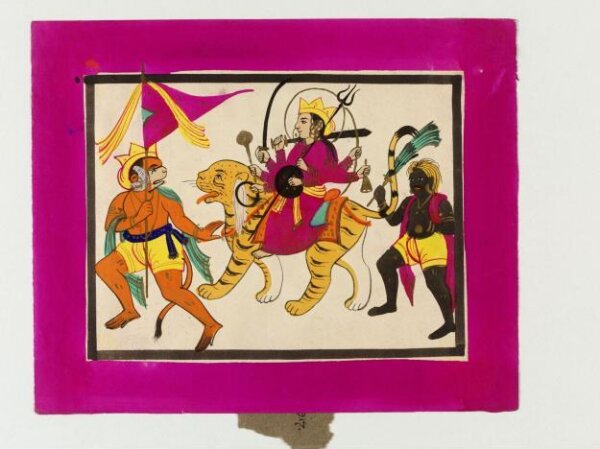 Unknown, Durga, Hanuman and Shiva