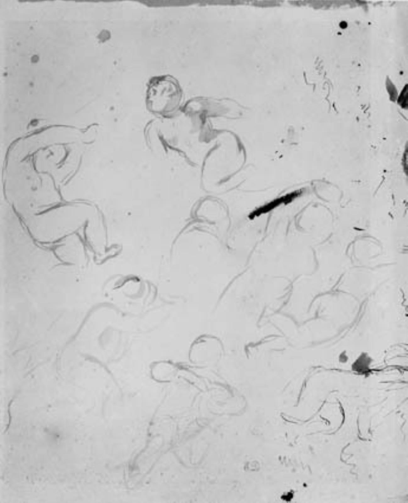 Eugène Delacroix, Otte studier af putti