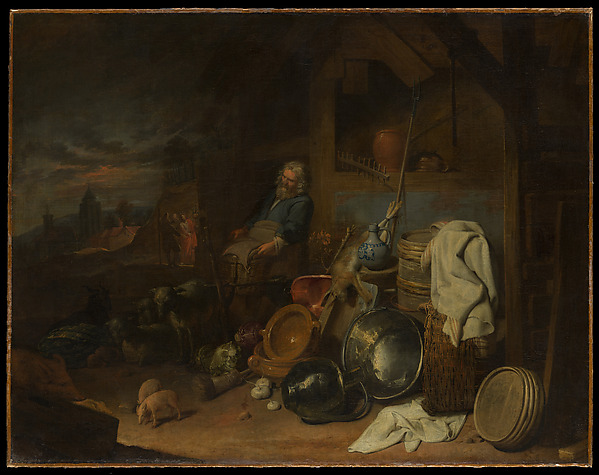 David Ryckaert III, The Yard of the Inn at Emmaus