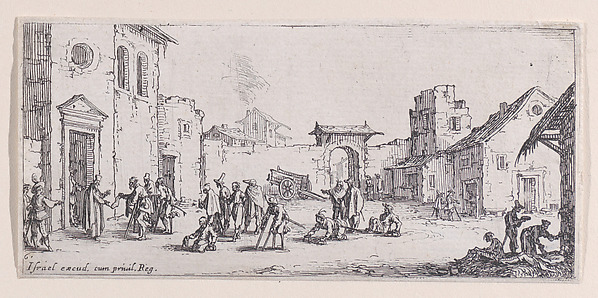 Jacques Callot, L'Hopital (The Hospital), plate 6 from "Les Petites Misères de la Guerre" (The Little Miseries of War)