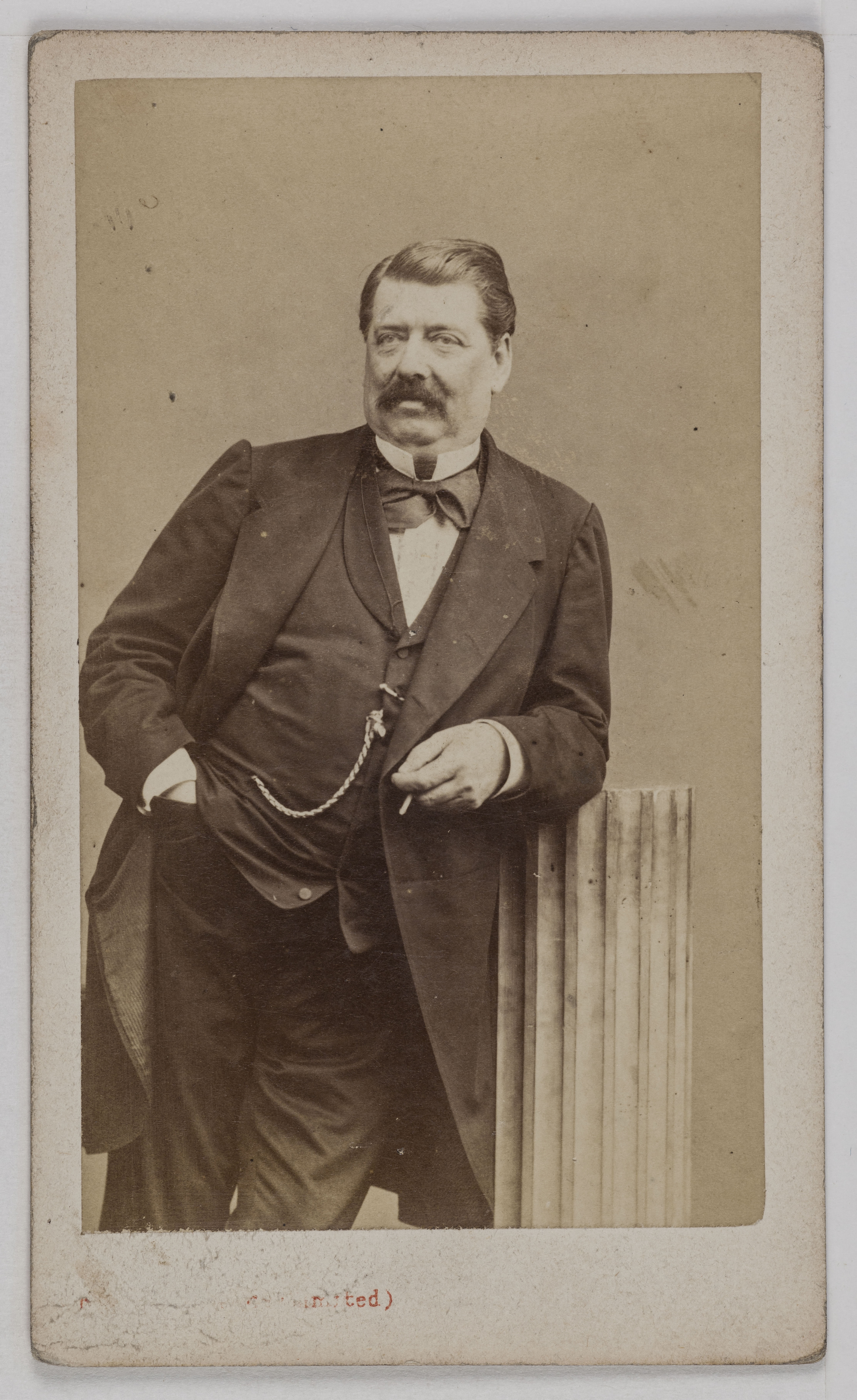 André-Adolphe-Eugène Disdéri, Portrait de Jean Hippolyte Auguste Cartier (1810-1879), dit Henri de Villemessant, journaliste.