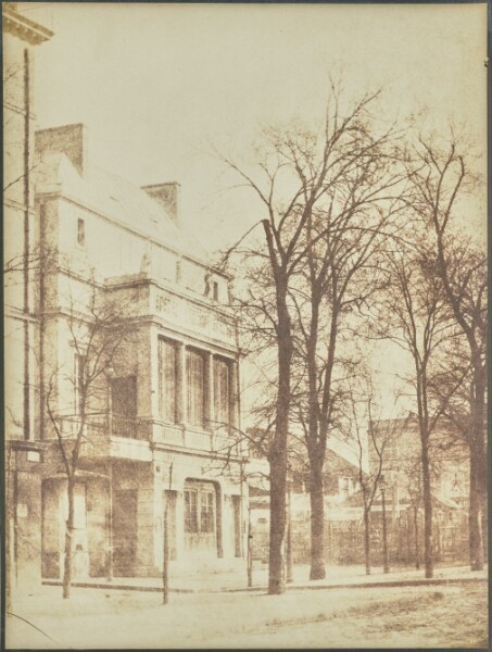 Hippolyte Bayard, [Street lined with Bare Trees]