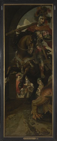 Maerten de Vos, Saint George and the Princess of Silence Return to the City with the Vanquished Dragon