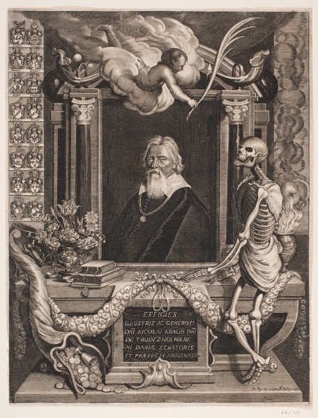 Albert Haelwegh, Niels Krag. Mindeblad