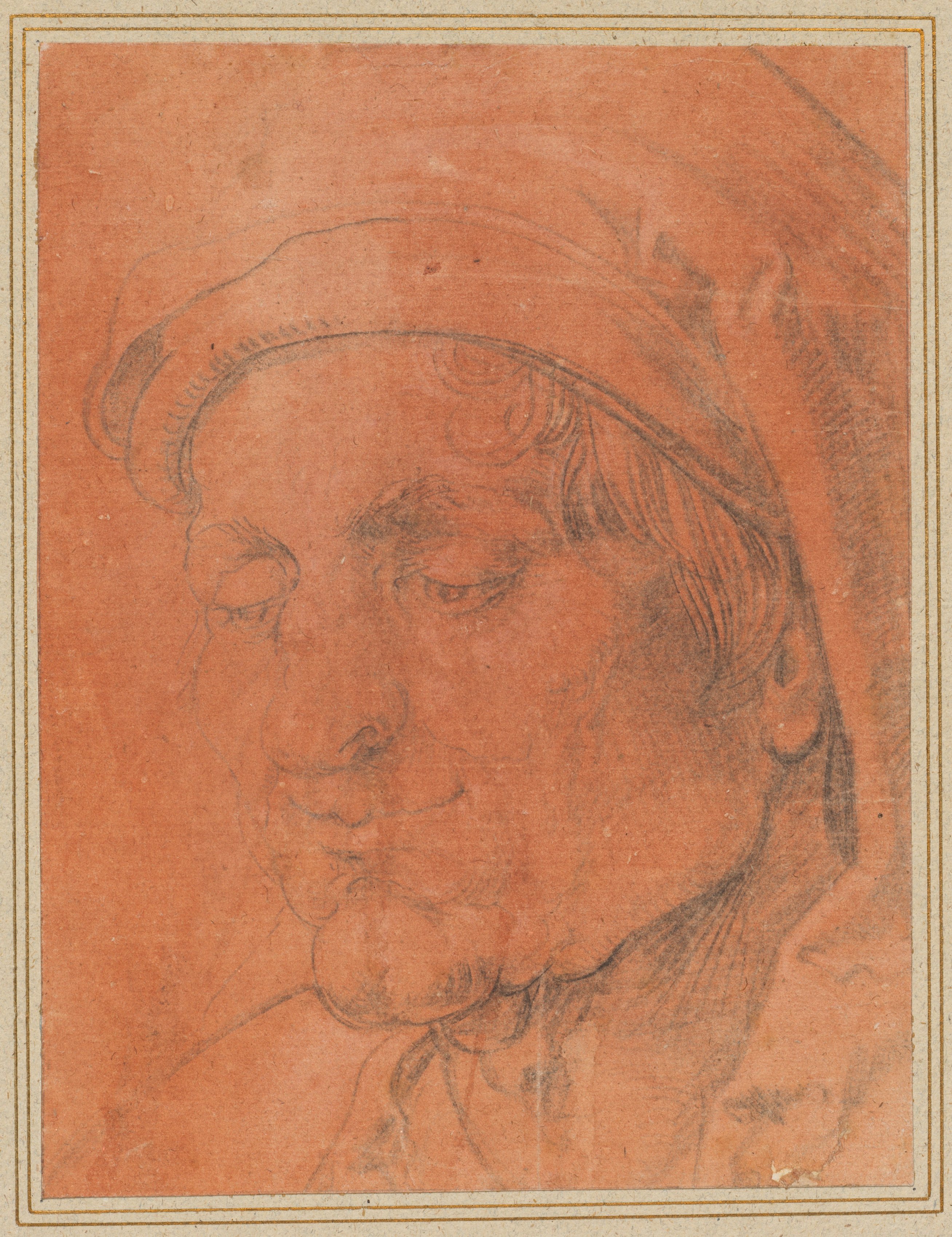 Anonymous, Head of a Man in a Cap