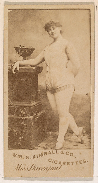 William S. Kimball & Company, Miss Davenport, from the Actresses series (N203) issued by Wm. S. Kimball & Co.