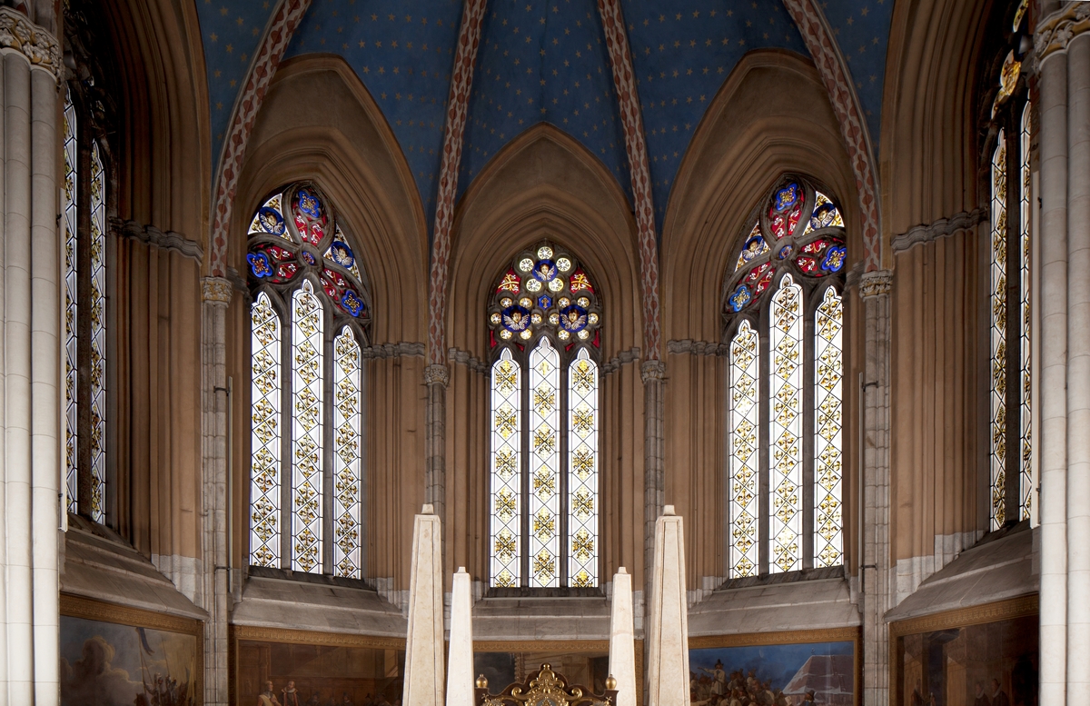 Olle Norling, Vasakorets glasmålningar från 1837-41, Uppsala domkyrka 2015
