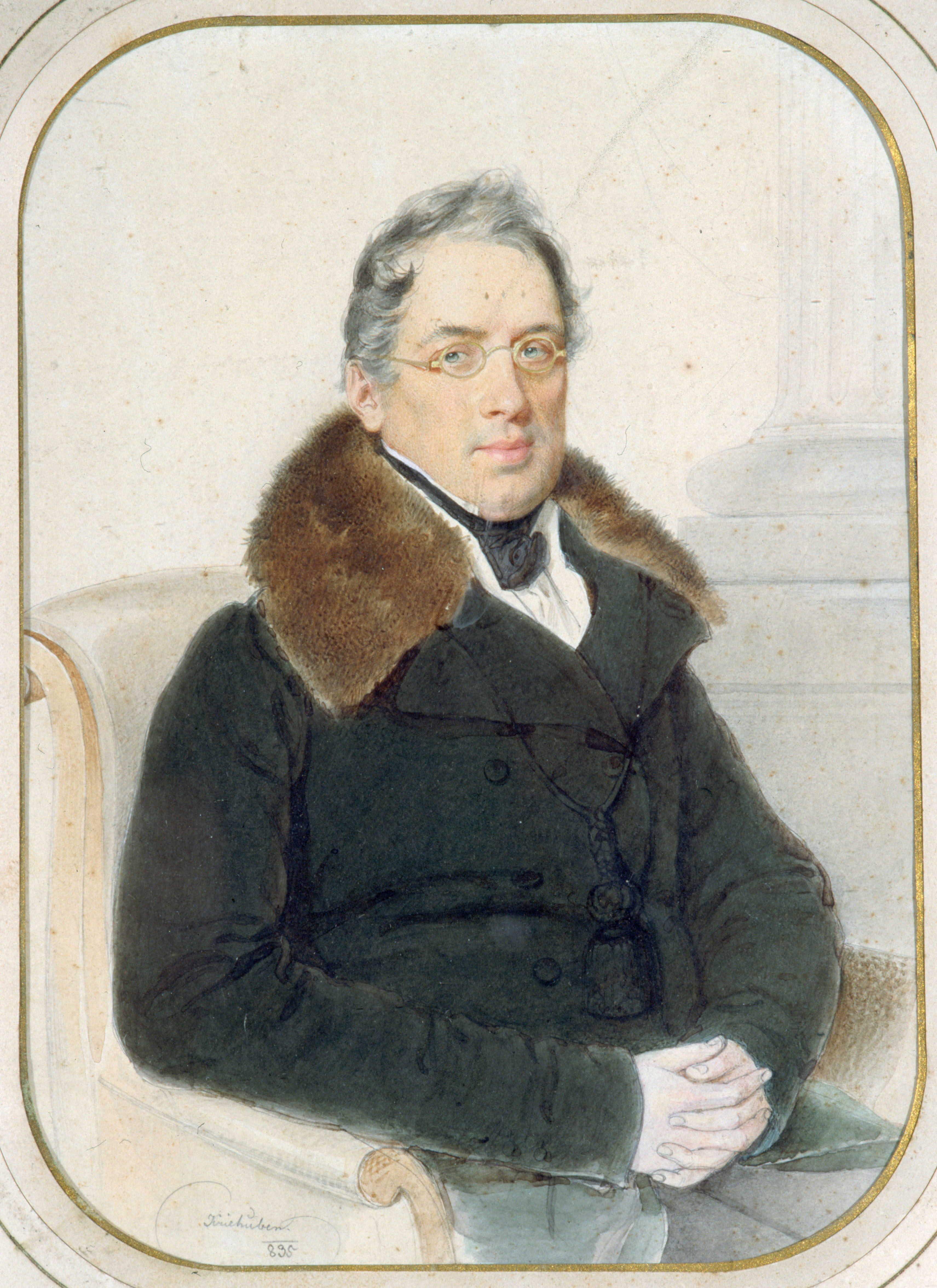 Josef Kriehuber, Portrait du comte Venceslas Hanski