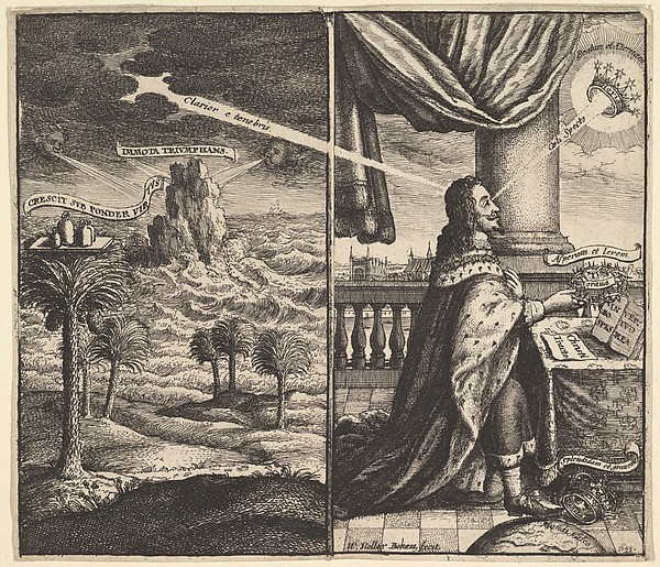 Wenceslaus Hollar, Frontispiece to 'Eikon Basilike'