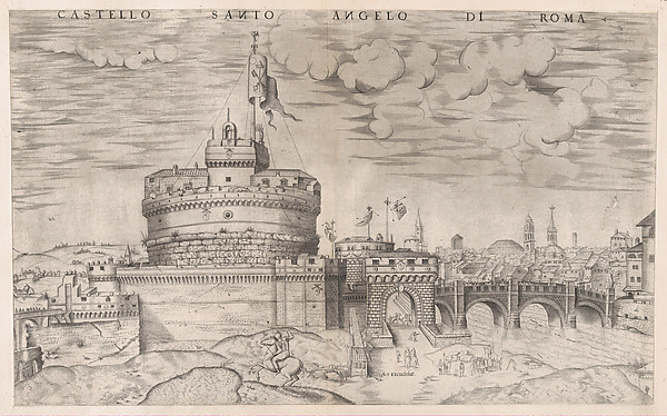 Anonymous, Castello Sant' Angelo, from "Speculum Romanae Magnificentiae"