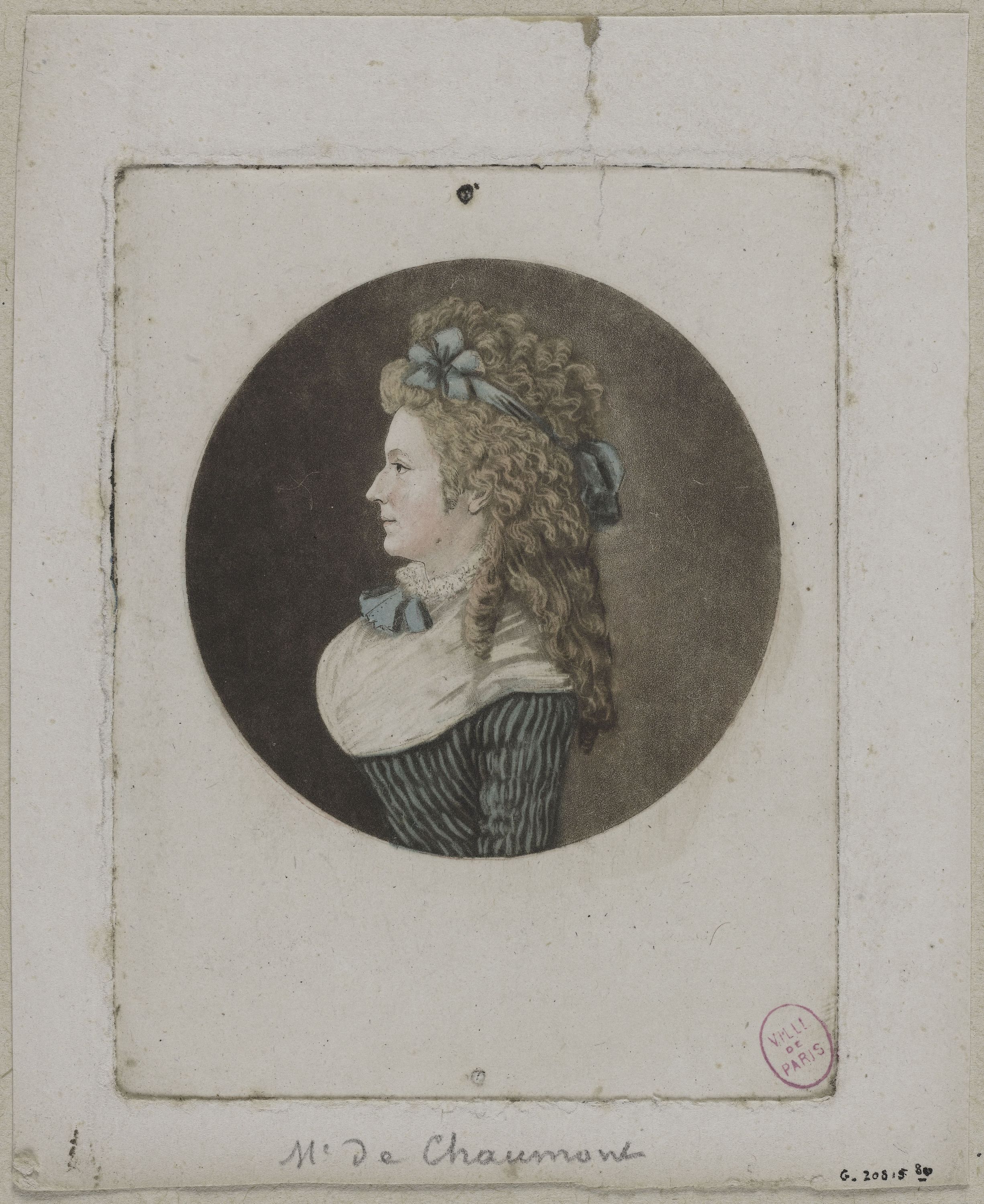 Edmé Quenedey, Portrait de Madame de Chaumont