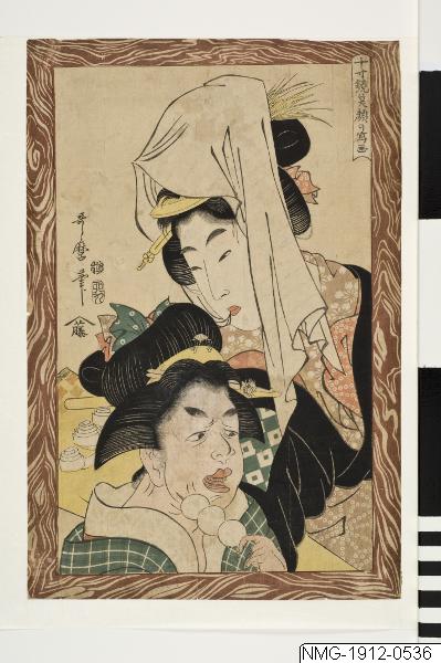 Kitagawa Utamaro, Träsnitt, Bildkonst, Woodblock, Print, Woodcut