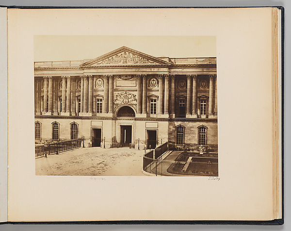 Edouard Baldus, La colonnade du Louvre
