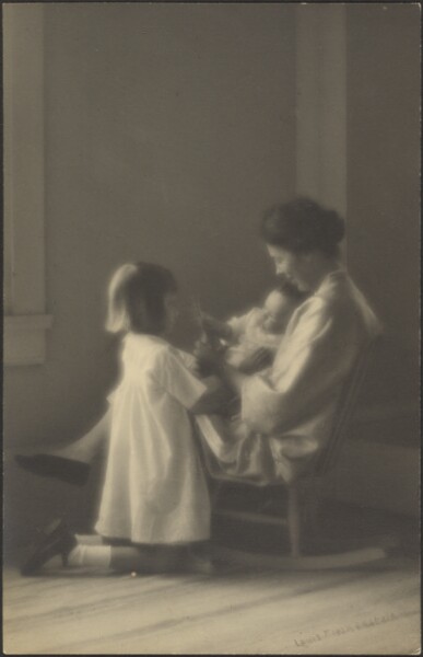 Louis Fleckenstein, [Mother in Rocker with Children]
