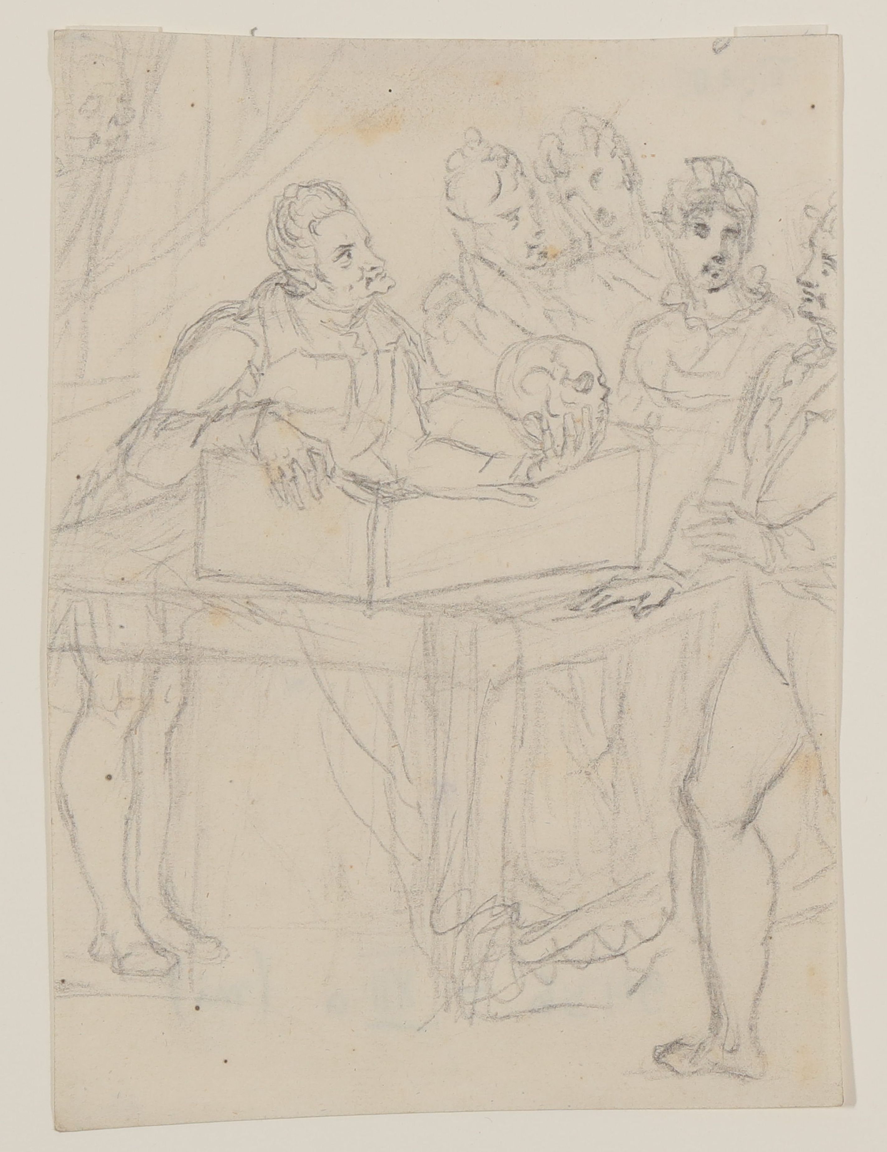 Gebrüder Henschel (Kupferstecher), August Wilhelm Iffland als Herr von Rückenmark in: "Die Organe des Gehirns" von Kotzebue