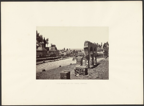 Giorgio Sommer, The street of the Tombs, Pompeii