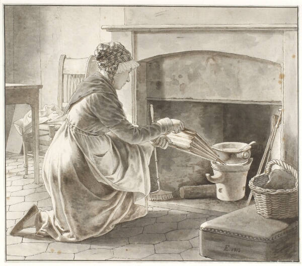 C.W. Eckersberg, Maden Tilberedes - Eckersbergs værtinde i Paris (?)
