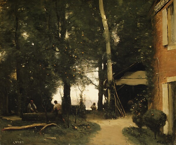 Camille Corot, The Banks of the Seine at Conflans
