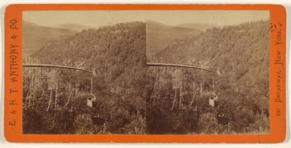 Edward and Henry T. Anthony & Co., The Glens of the Catskills. View from the top of Kauterskill Fall, looking down the Glen.