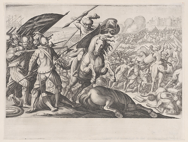 Jacques Callot, Défaite de la Cavalerie Turque (Defeat of the Turkish Cavalry), from La Vie de Ferdinand Ier de Médicis série appelée aussi Les Batailles des Médicis (The Life of Ferdinand I de'Medici also called The Medici Battles)